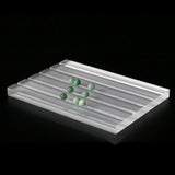 Acrylic V-Groove Stone Display Stand Clear Gemstone Display Seat