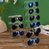 Acrylic/Wood Sunglass Display Rack Eyeglasses Stand Jewelry Holder Showcase