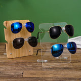 Acrylic/Wood Sunglass Display Rack Eyeglasses Stand Jewelry Holder Showcase