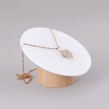Acrylic Wood Necklace Stand Bracelet Holder Pendant Display