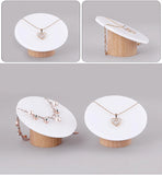 Acrylic Wood Necklace Stand Bracelet Holder Pendant Display