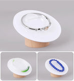 Acrylic Wood Necklace Stand Bracelet Holder Pendant Display