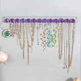 Acrylic Jewelry Organizer with Hooks for Necklace Bracelets