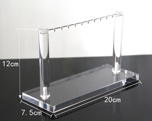 Acrylic Earring Holder Jewelry Display Stand Organizer Case
