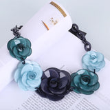 Acrylic Flower Necklace Personalized Clavicle Chain Jewelry