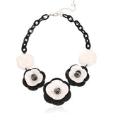 Acrylic Flower Necklace Personalized Clavicle Chain Jewelry