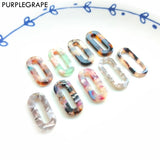 Acrylic Flower Pendant Earrings Retro Jewelry DIY Accessories 8pcs