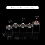 Acrylic Rings Display Stand Holder Jewelry Organizer Set Case