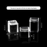Acrylic Rings Display Stand Holder Jewelry Organizer Set Case