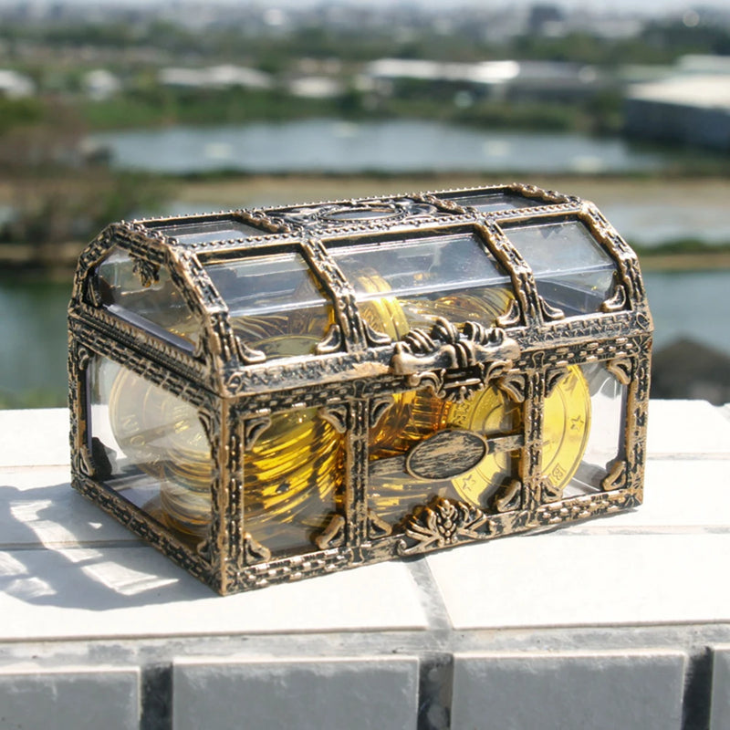 Acrylic Pirate Organizer Storage Box for Cosmetics Brush Jewelry