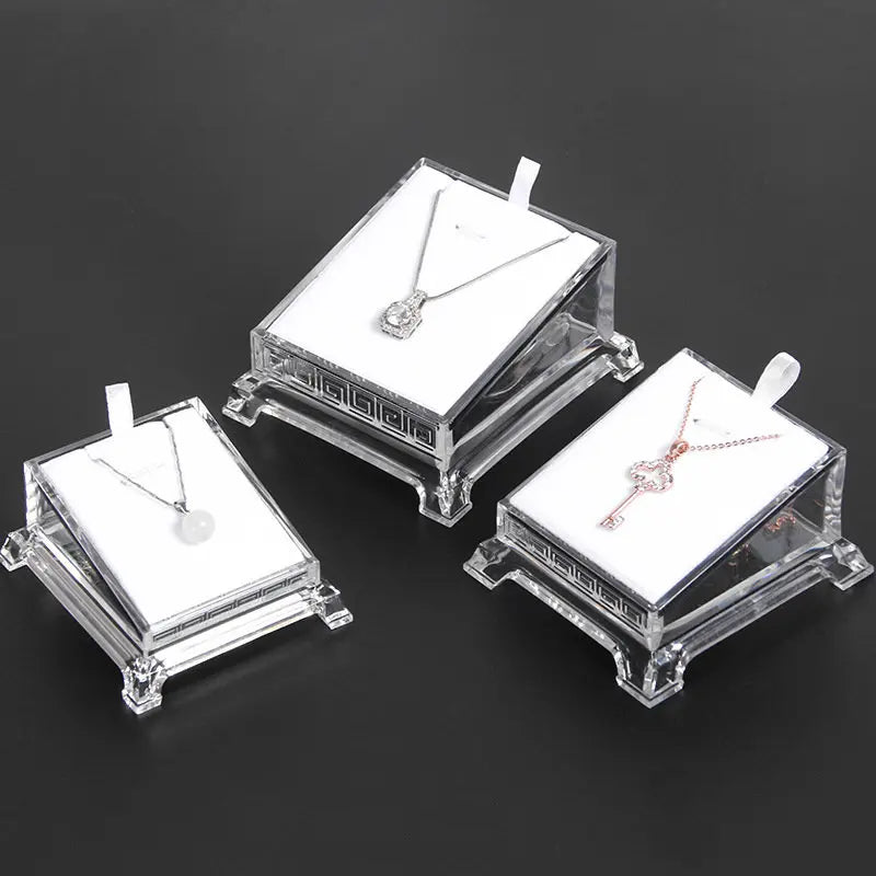 Acrylic Necklace Display Shelf Jewelry Holder Counter