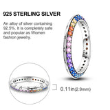 925 Sterling Silver Gemstone Round Ring Women's Wedding Party Jewelry