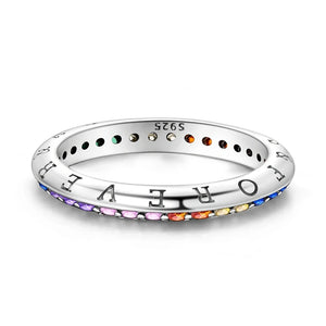 925 Sterling Silver Gemstone Round Ring Women's Wedding Party Jewelry
