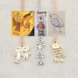 Children's Painting Necklace-Mother's Gifts-Special Jewelry for Mom