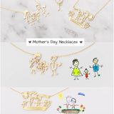 Children's Painting Necklace-Mother's Gifts-Special Jewelry for Mom