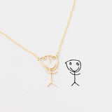 Children's Painting Necklace-Mother's Gifts-Special Jewelry for Mom