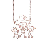 Kid's Drawing Necklace - Happy Mother's Day Gift