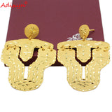 24k Ethiopian African Bridal Wedding Vintage Earrings N01067