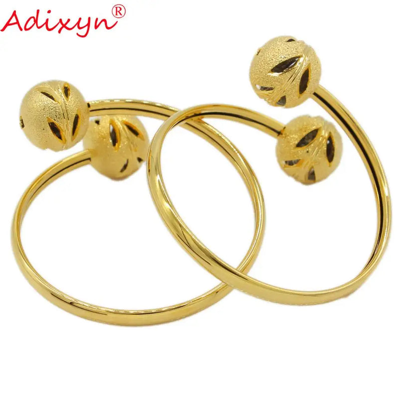 2PCS/Lot Bangles Women Balls Bangle&Bracelet Wedding Jewelry N12145