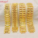 Luxury Dubai Chain Link Bracelets for Women Men Ethiopian Bangles