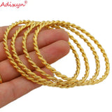 Twisted Bangle Dubai African Bracelet Arab Bridal Wedding Jewelry