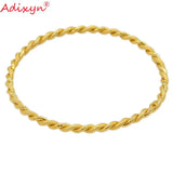 Twisted Bangle Dubai African Bracelet Arab Bridal Wedding Jewelry
