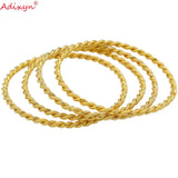 Twisted Bangle Dubai African Bracelet Arab Bridal Wedding Jewelry