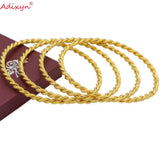 Twisted Bangle Dubai African Bracelet Arab Bridal Wedding Jewelry