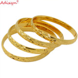 4pcs Dubai Bangles for Women Men Jewelry African European Bride N071026