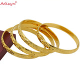 4pcs Dubai Bangles for Women Men Jewelry African European Bride N071026