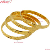 4pcs Dubai Bangles for Women Men Jewelry African European Bride N071026