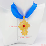 African Cross Pendant DIY Rope Chain for Women