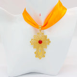 African Cross Pendant DIY Rope Chain for Women