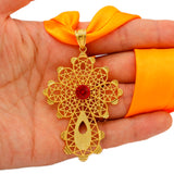 African Cross Pendant DIY Rope Chain for Women