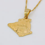Algeria Map Necklace Pendant Jewelry N11301