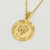 Allah Pendant Necklace Chain Muslim Islam Arab Jewelry