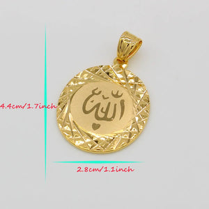 Allah Pendant Necklace Chain Muslim Islam Arab Jewelry