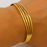Dubai Bangles for Women Copper Bracelet Jewelry African Party