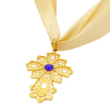 Ethiopian Cross Pendant DIY Rope Chain for Women Girls Copper Dubai Jewelry