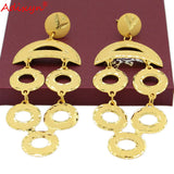Ethiopian Earrings for Women Dubai Arab 24K Earrings N02019