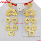 Ethiopian Earrings for Women Dubai Arab 24K Earrings N02019
