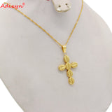 Ethiopian Cross Pendant Necklace Habesha Africa Wedding N03157