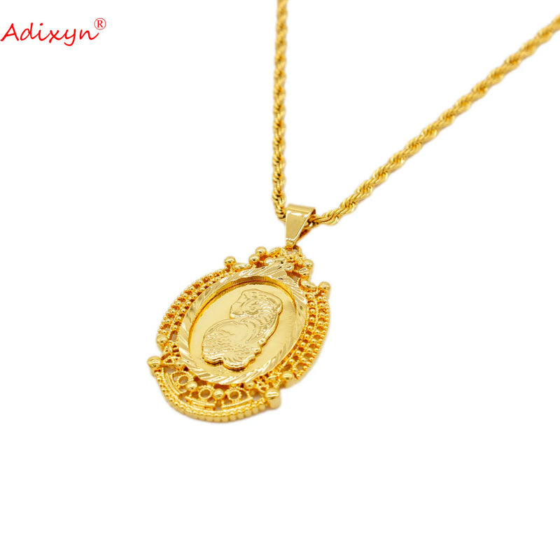 Arabic Charm Pendant Necklace for Men and Women