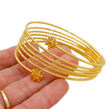 Dubai Bangles For Women African Ethiopian Bracelets Wedding Jewelry