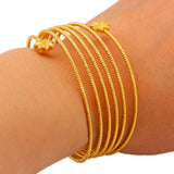 Dubai Bangles For Women African Ethiopian Bracelets Wedding Jewelry