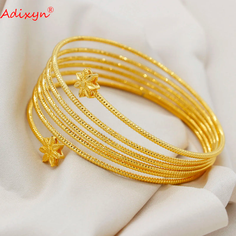 Dubai Bangles For Women African Ethiopian Bracelets Wedding Jewelry