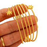 Dubai Bangles For Women African Ethiopian Bracelets Wedding Jewelry