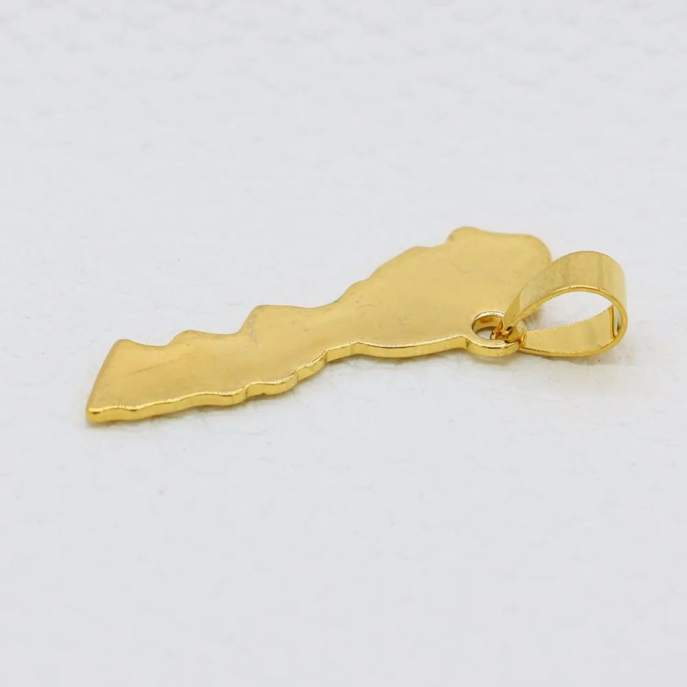 Morocco Map Pendant Necklace for Women/Men