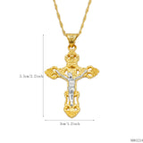 Gold/Silver Jesus Cross Pendant Necklace for Women Men N081214