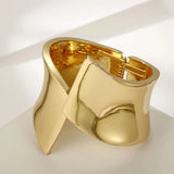 Punk Wide Bangles Bracelet For Women Zinc Alloy Jewelry Femme Accessories